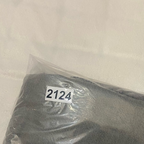 New! Free People Palmer Cuffed Baggy Wide Leg Jeans Blue Gray 2124 - Picture 14 of 14